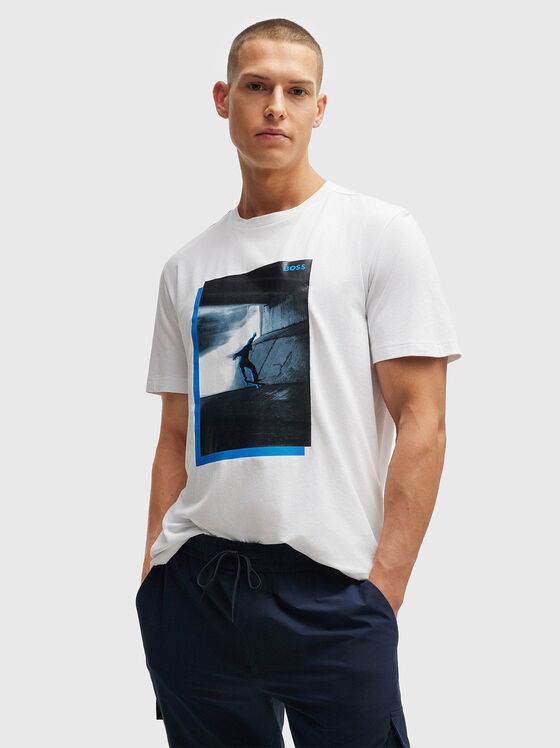 Printed cotton T-shirt - 1
