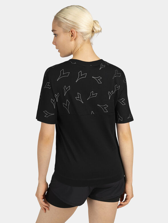 Black T-shirt with print - 2