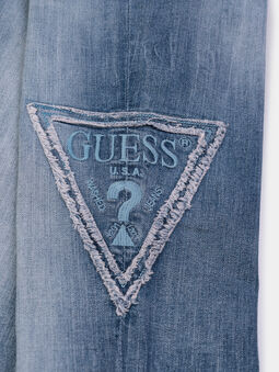 Blue jeans with logo - 5