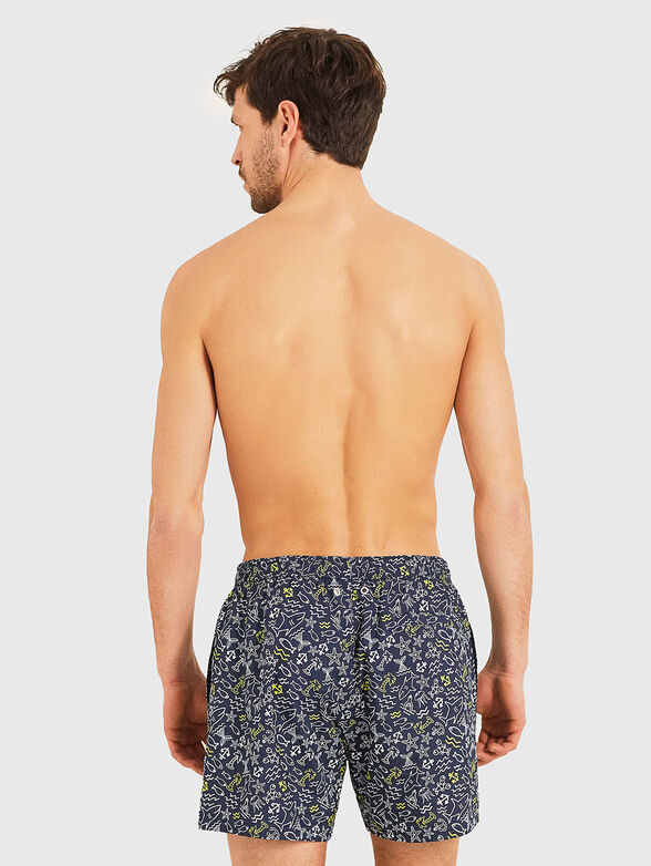 MARINA I beach shorts with contrast print - 2