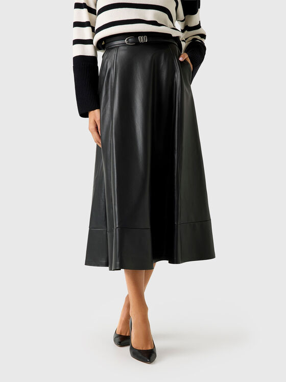 DELORES faux leather maxi skirt - 1
