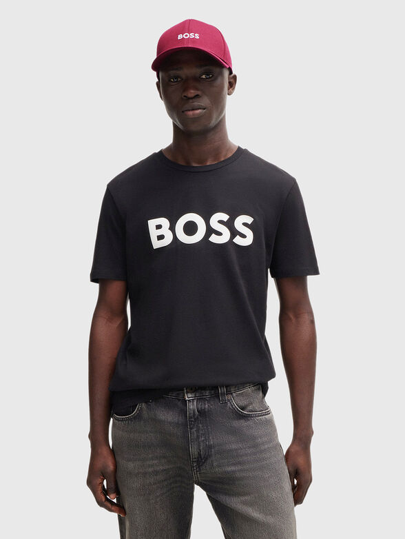 Beige hat with contrasting logo - 2