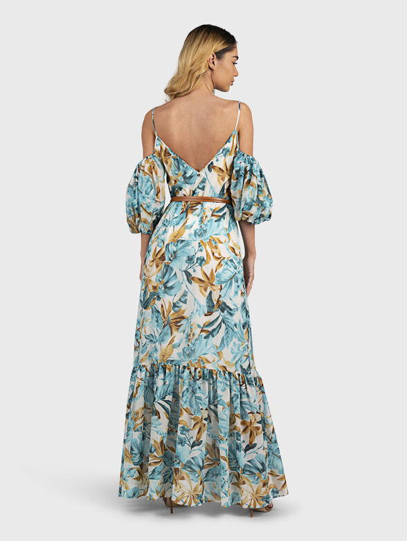 Long dress with floral print - 3