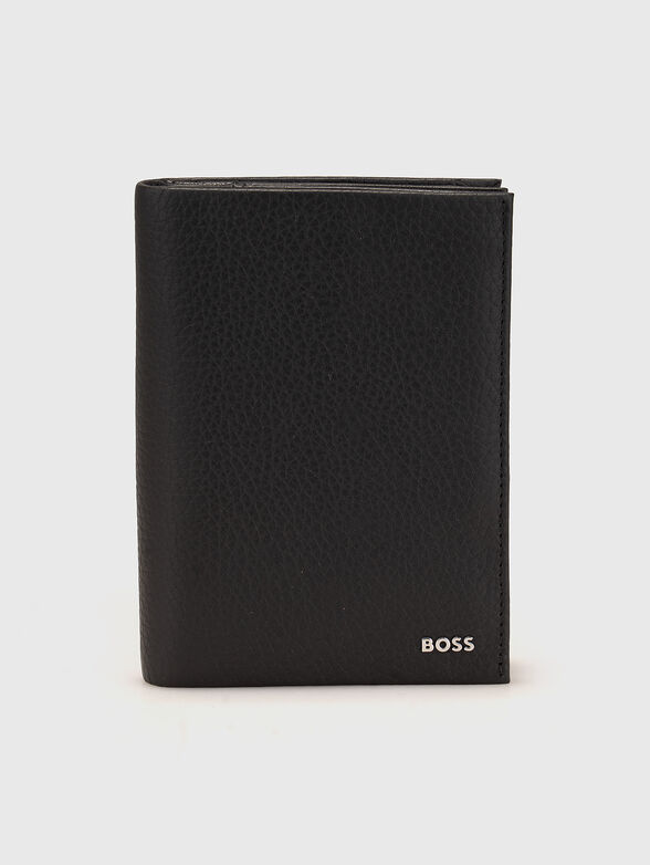 Black leather wallet - 1