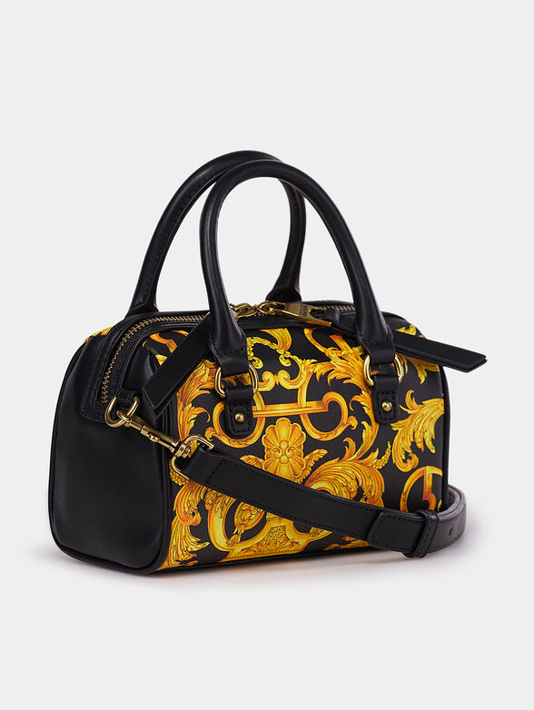 Handbag with contrasting print - 2
