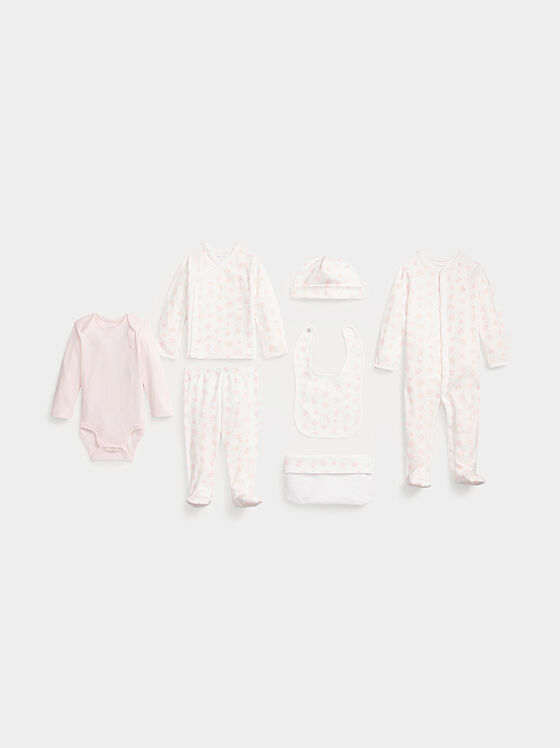 Seven-piece set in pink - 1