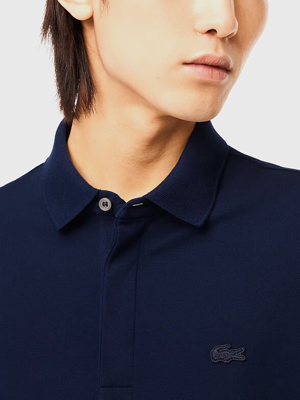 Black polo-shirt with long sleeves - 4