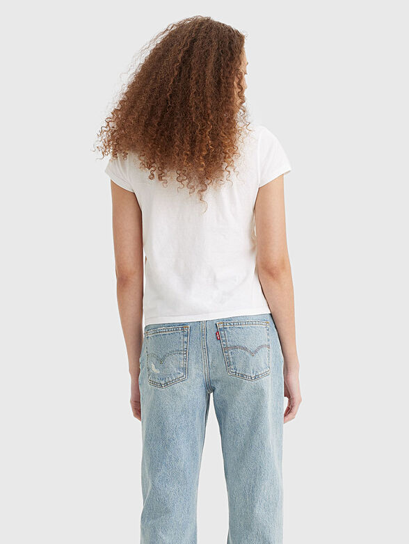 White T-shirt with contrast print - 2