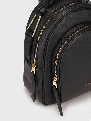 Black leather backpack - 5