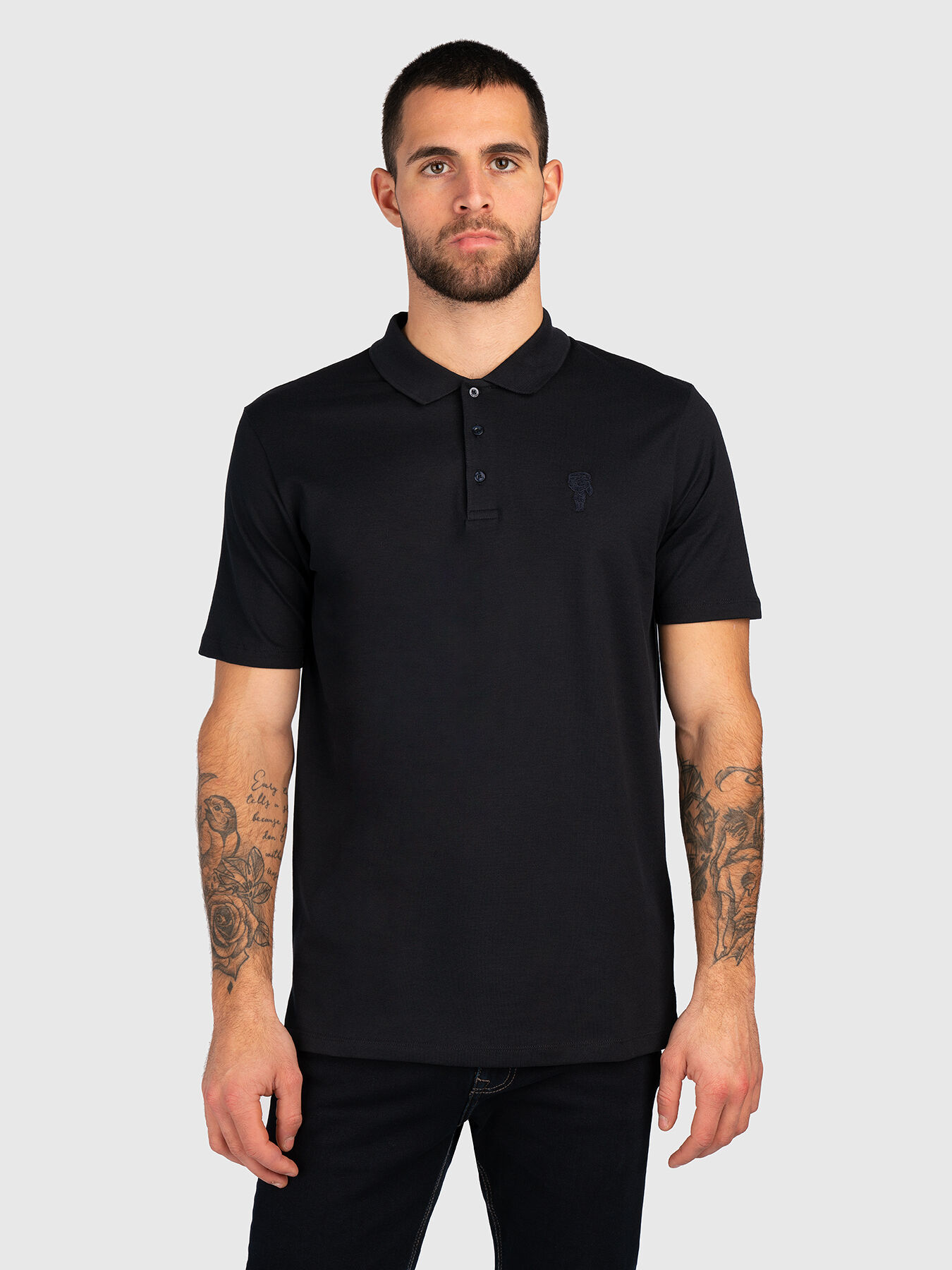 Polo shirt color black outlet