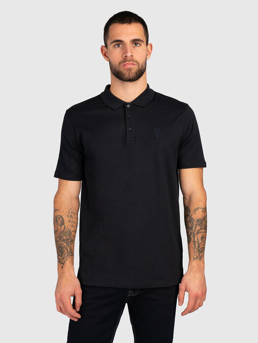 Polo shirt in black color