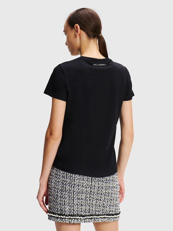 Black T-shirt with logo - 3