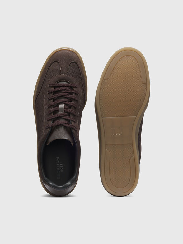 BOSS BY BECKHAM leather sports shoes - 5