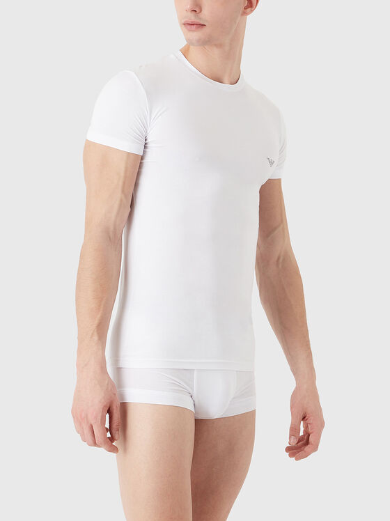 Бяла тениска с лого - 1