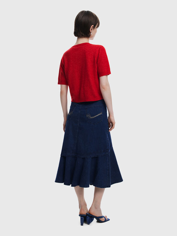 GIORGIA denim midi skirt - 2