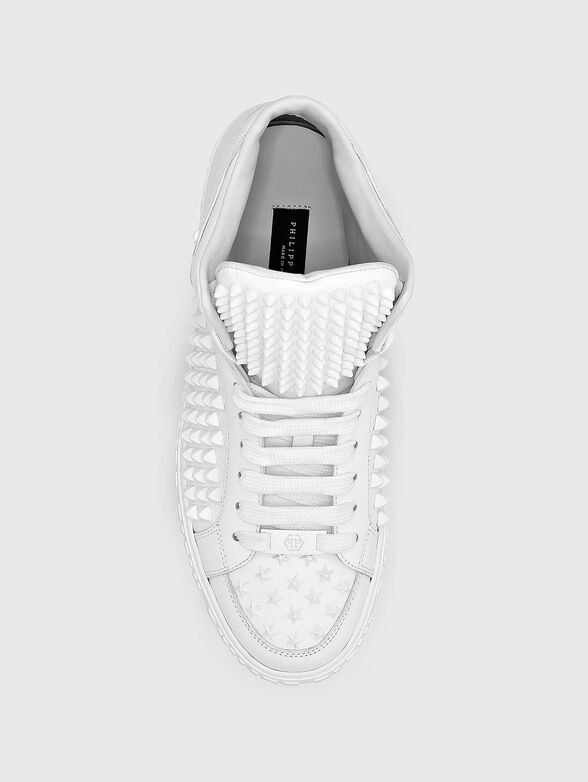 High leather shoes with eyelets - 3