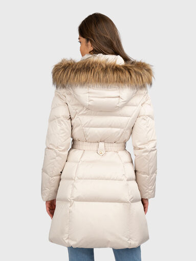 Real down puffer hooded jacket - 3