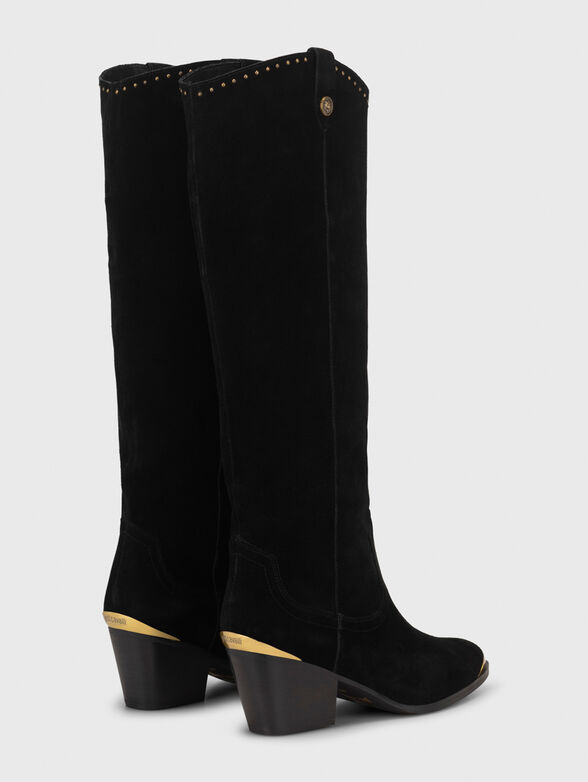 Black boots with gold accents  - 3