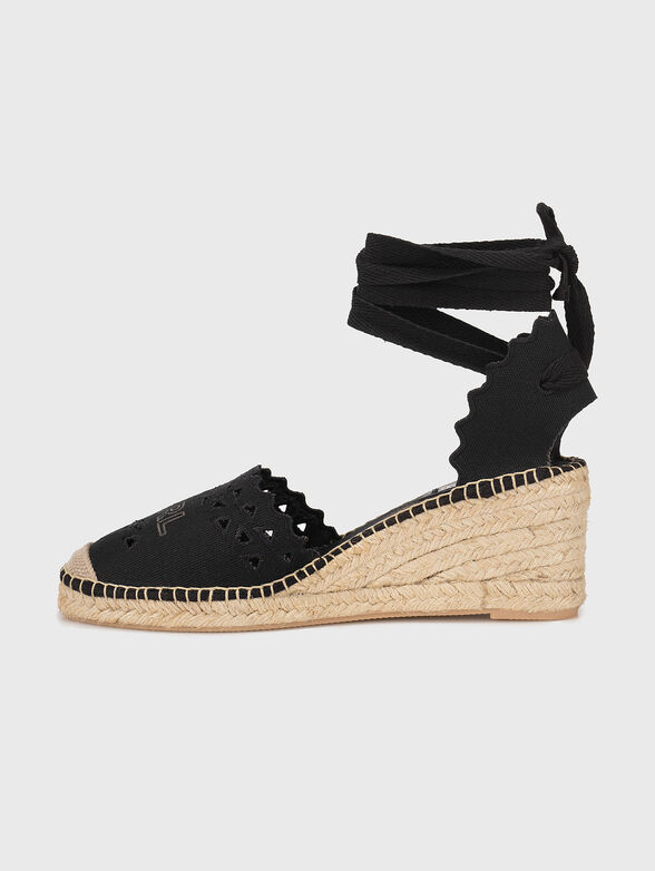 KAMINI black platform espadrilles - 4