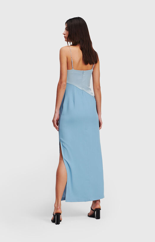 Maxi blue dress brand Karl Lagerfeld  Globalbrandsstore.com/en