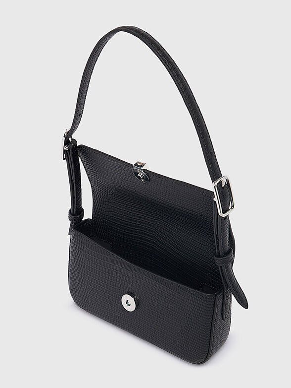 Small bag in leather with croco effect - 2