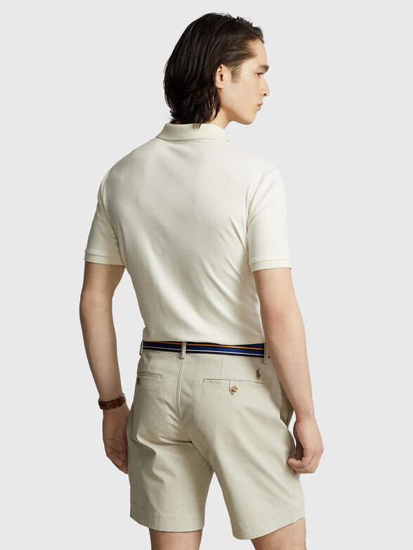 Ecru cotton Polo Shirt  - 2
