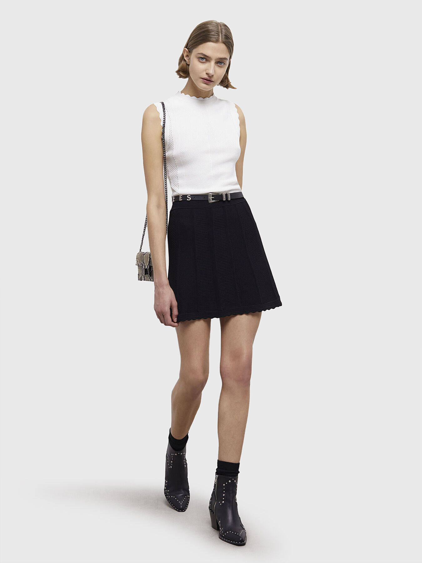 Kooples fringe skirt best sale