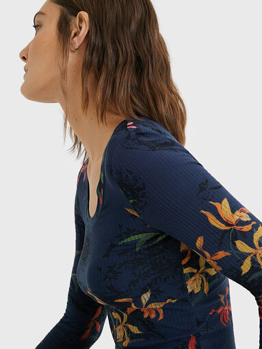 BRUSELAS Blouse with floral print  - 4