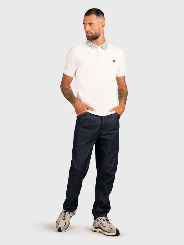Cotton polo shirt with logo - 2
