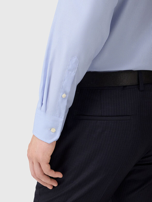 Light blue cotton shirt - 4