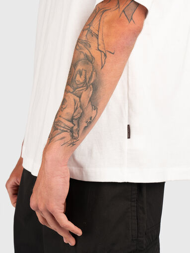 Cotton T-shirt with accent logo - 5