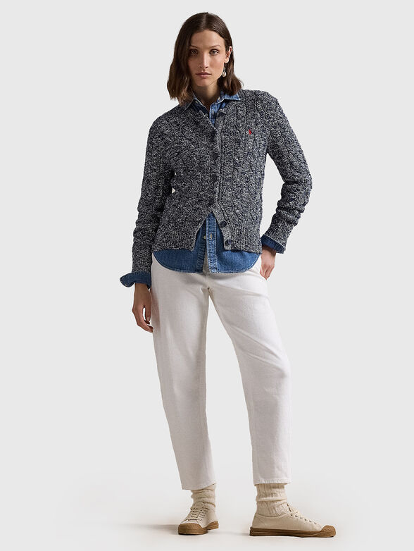 Cotton cardigan with buttons - 2