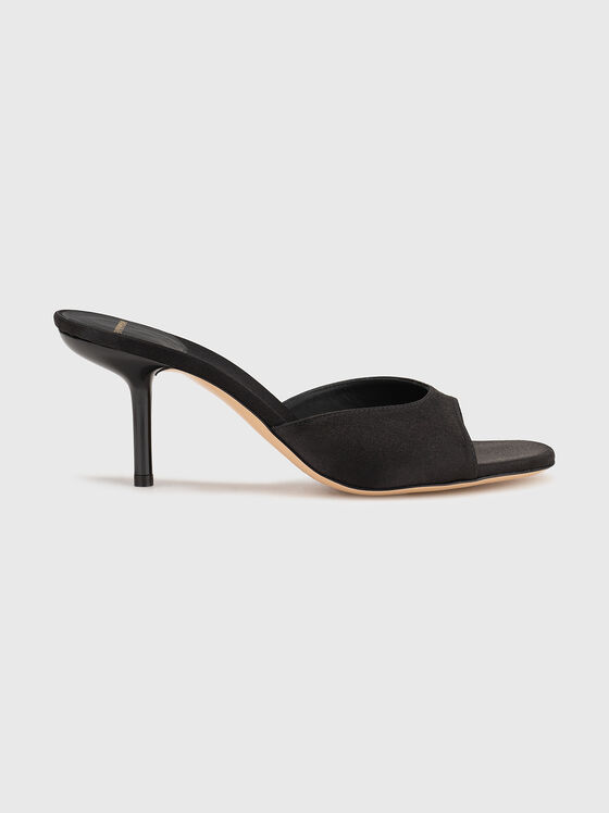 Silk blend heeled slippers - 1