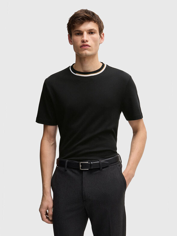 Roun neck cotton T-shirt - 1