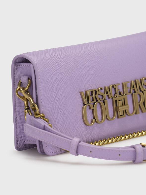 Purple bag with big golden logo accent - 4