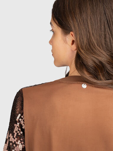 Blue sequined sweater - 5