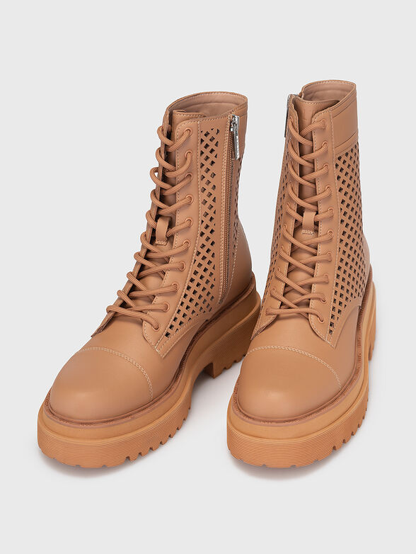 PURPLE 34 ankle boots with laser cutting - 6