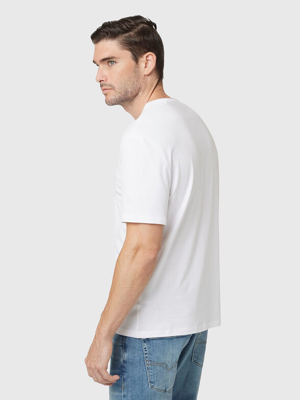 Black T-shirt with logo print - 3