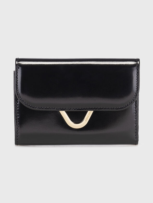Patent wallet in black - 1