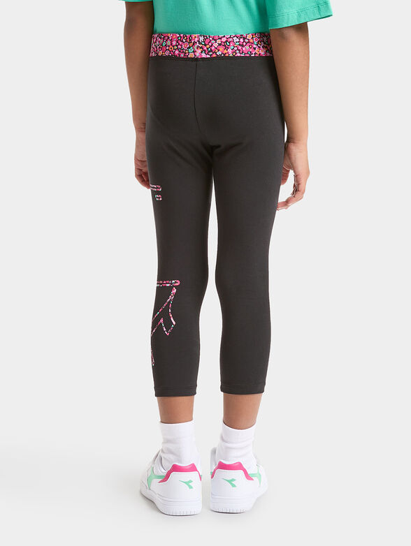 BLOSSOM black leggings with logo - 2