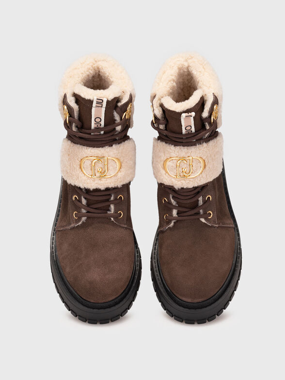 RUMI 40 suede ankle boots - 6