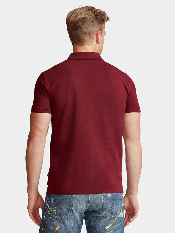Polo-shirt in bordeaux color  - 2