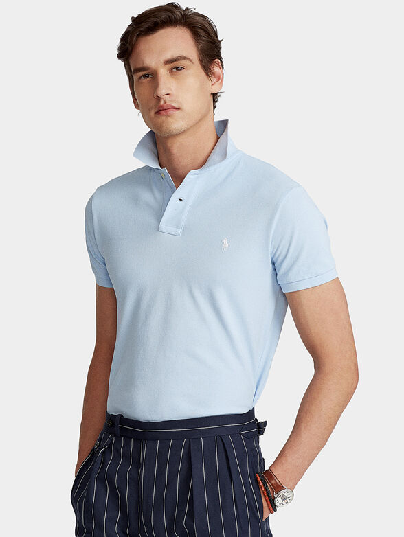 Polo shirt in light blue colour - 1