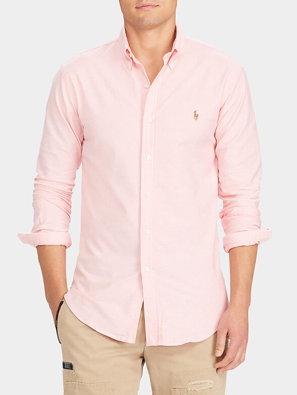Pink cotton Oxford shirt - 1
