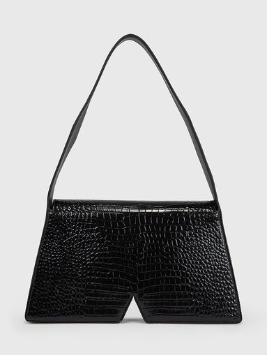 Black bag with croc effect  - 3