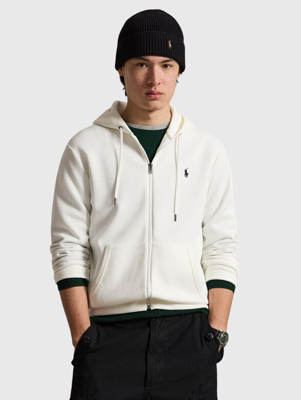Hooded sweatshirt with zip - 1