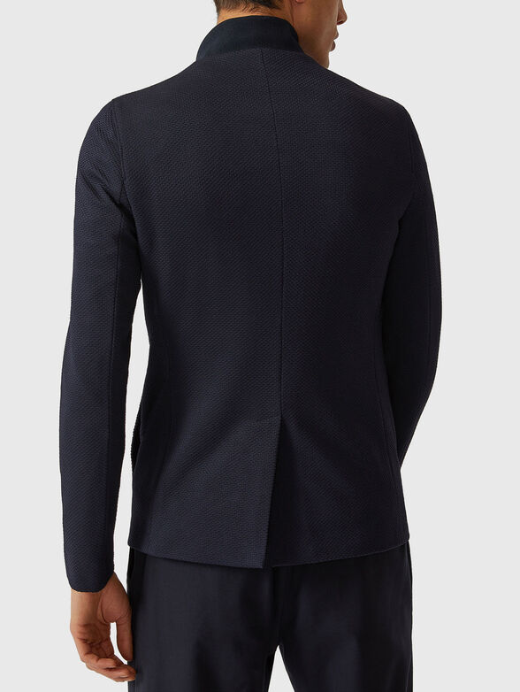 Slim jacket in dark blue - 3