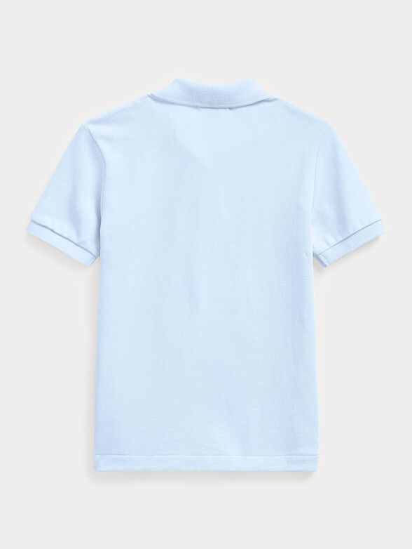 Blue Polo shirt with embroidered logo - 2
