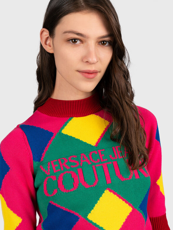 Sweater with short sleeves and logo - 3