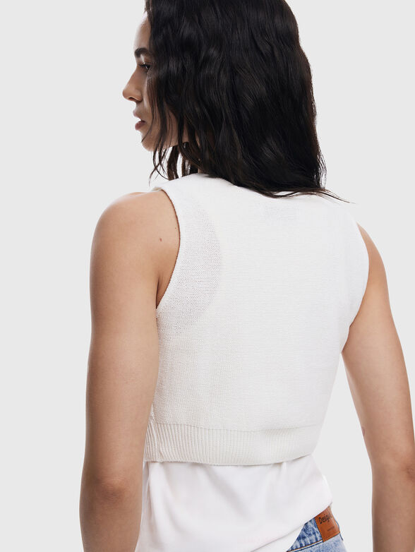 Top with oval neckline - 4